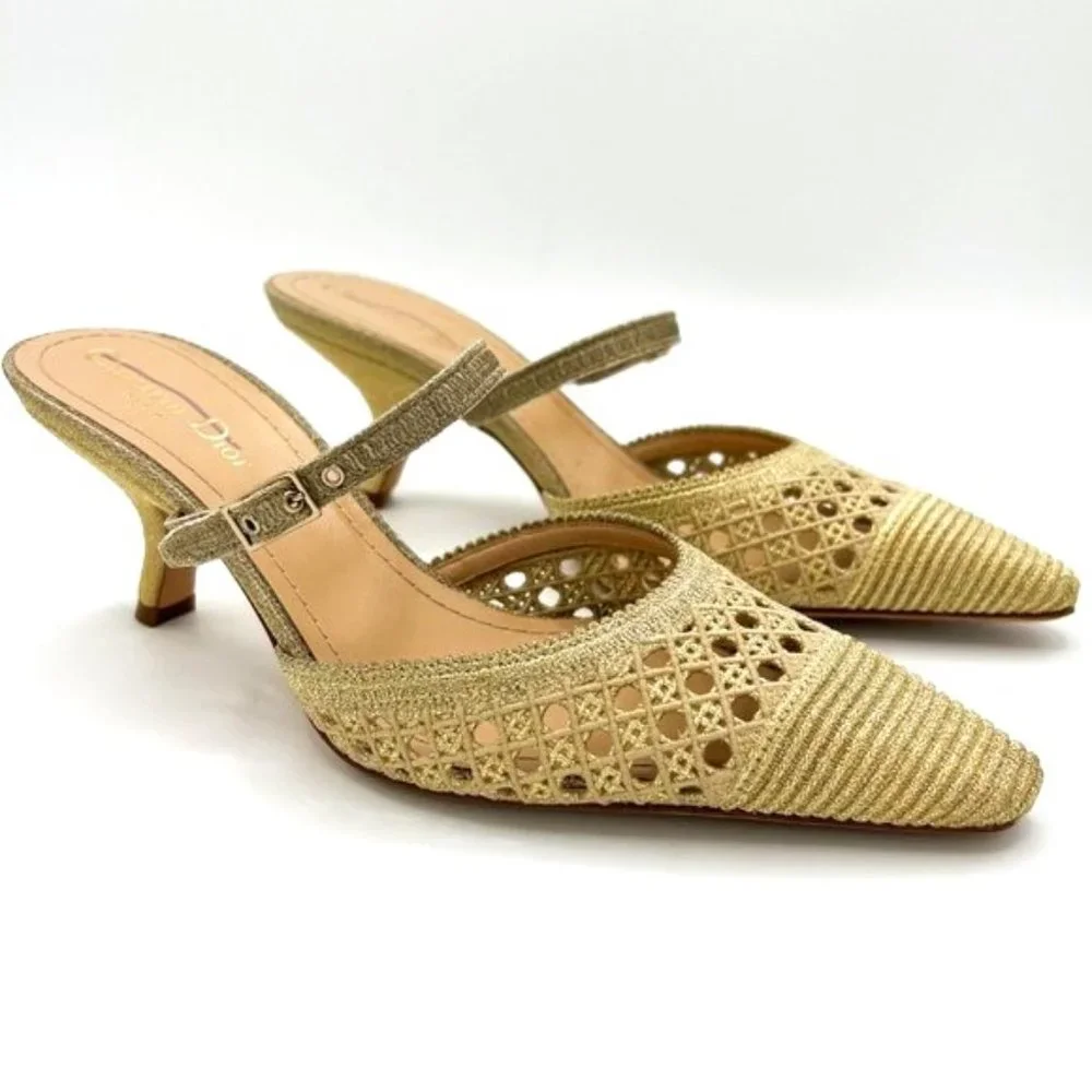 Dior Capture Heeled Mules NWOB - Picture 1 of 12